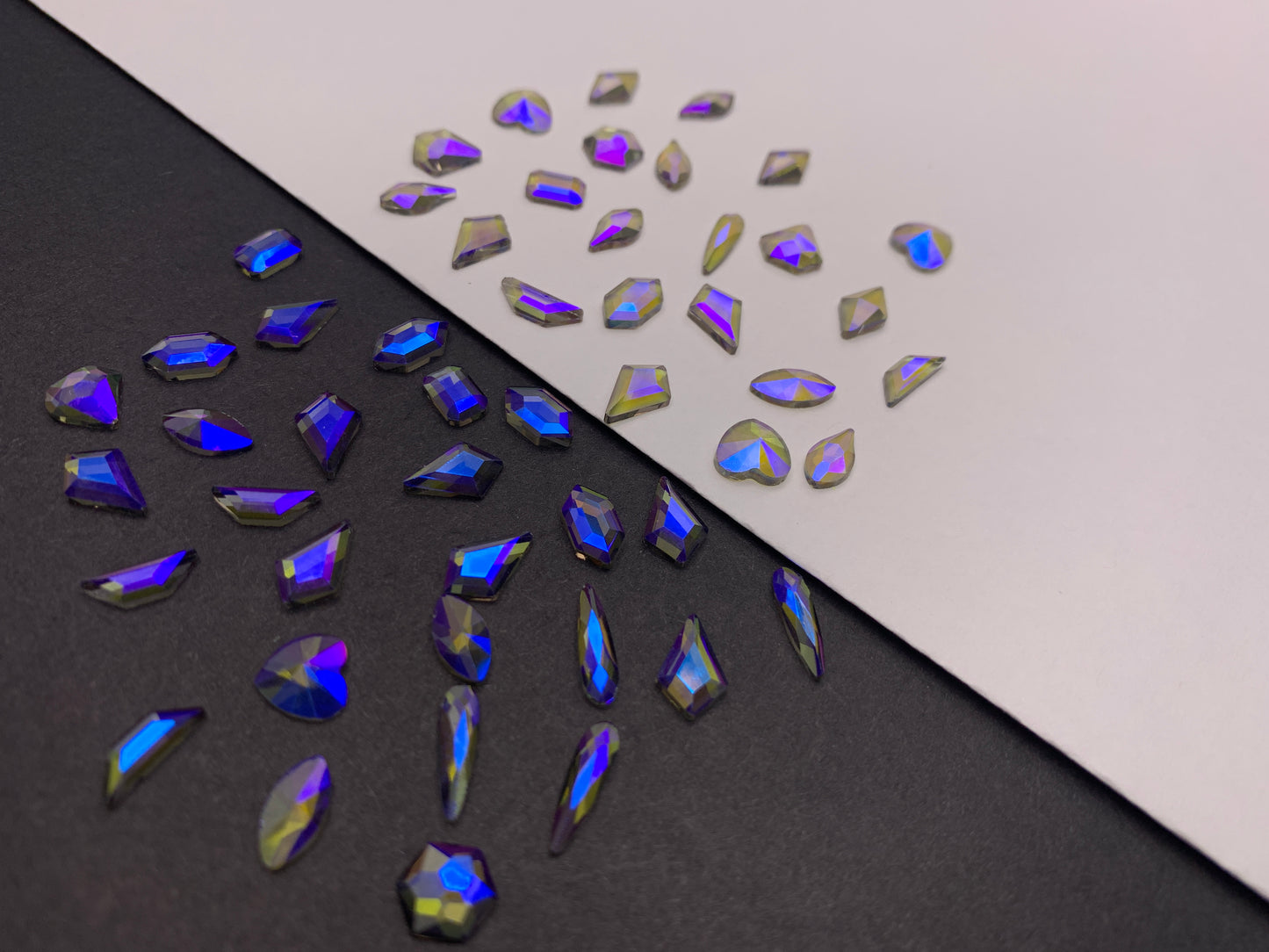 Yan Nail Shaped Flat Crystal Mix - #3